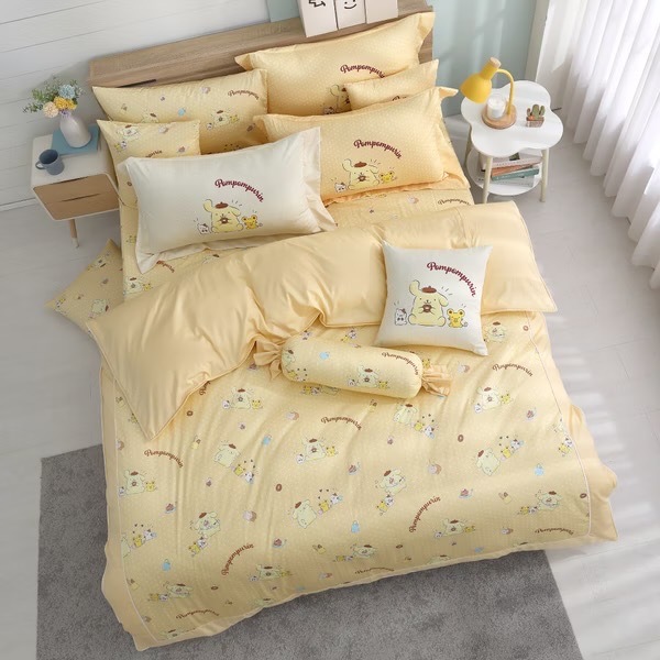 布丁狗床包兩用被組｜精梳棉｜樂趣款