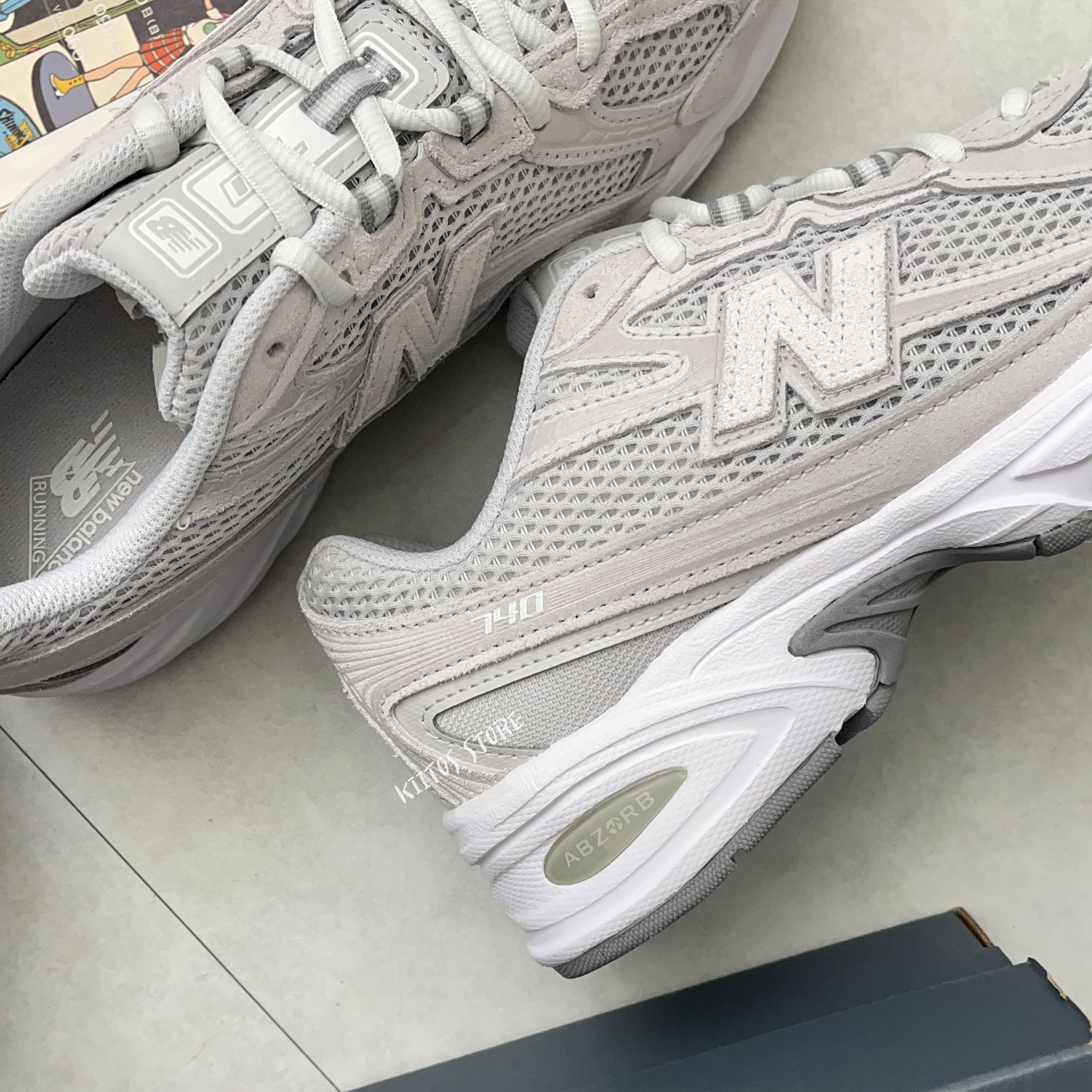 NEW BALANCE 740 淺灰 網布 透氣 復古 老爹鞋 休閒鞋 U740GS2 NB740