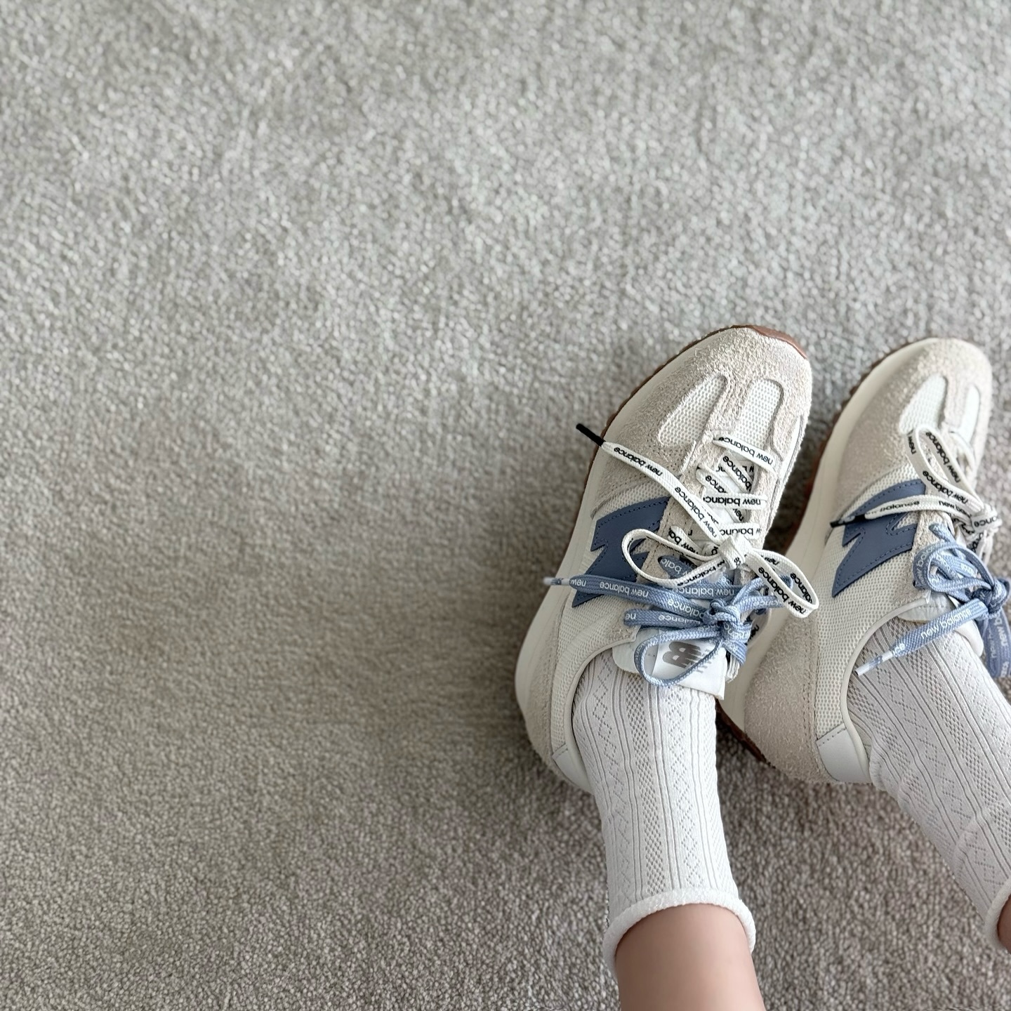 New Balance 471 奶油寶寶藍 水藍 張員瑛同款 復古鞋 U471AA