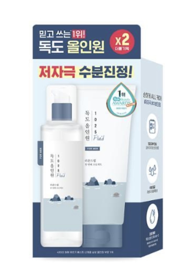 【現貨】ROUND LAB For Men 1025 Dokdo All in One Fluid 200mL X 2