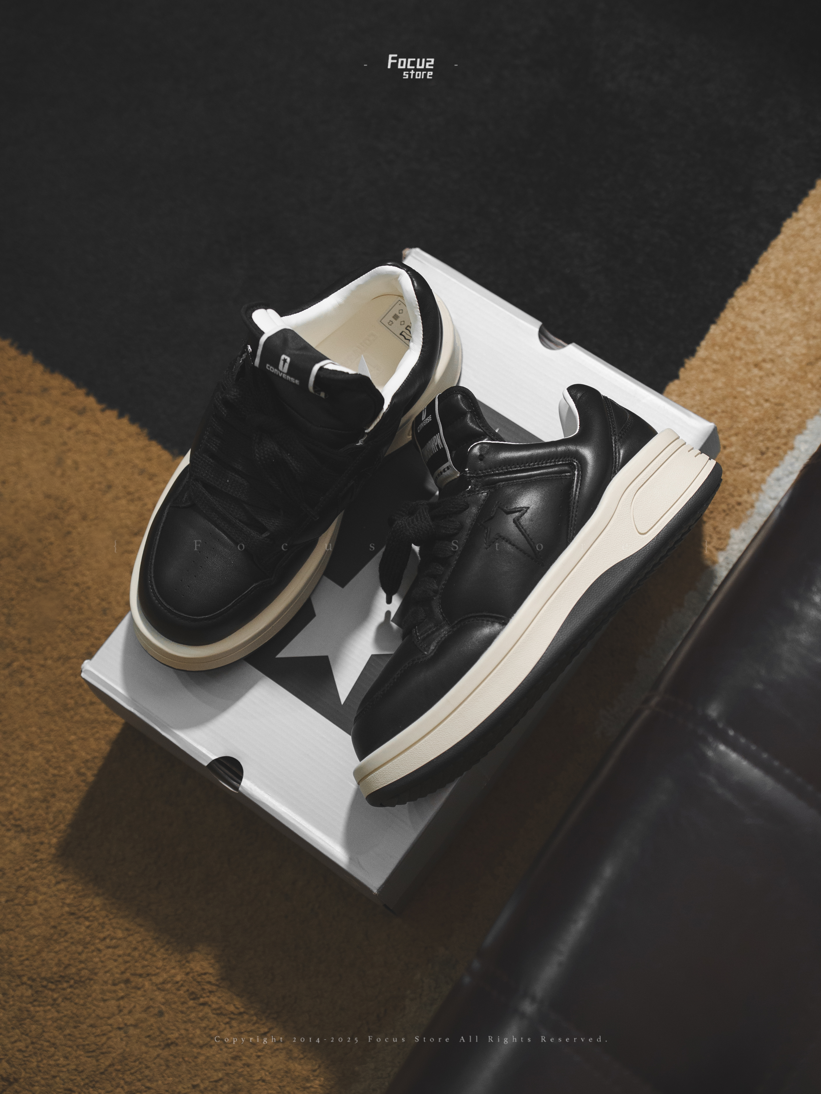 【Focus Store】現貨秒發 Rick Owens DRKSHDW x Converse TURBOWPN OX "Black" 黑色 A12063C