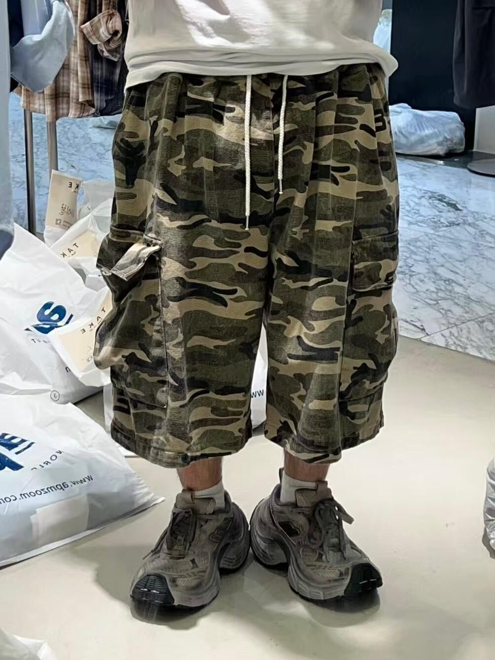 迷彩工裝短褲 P3073