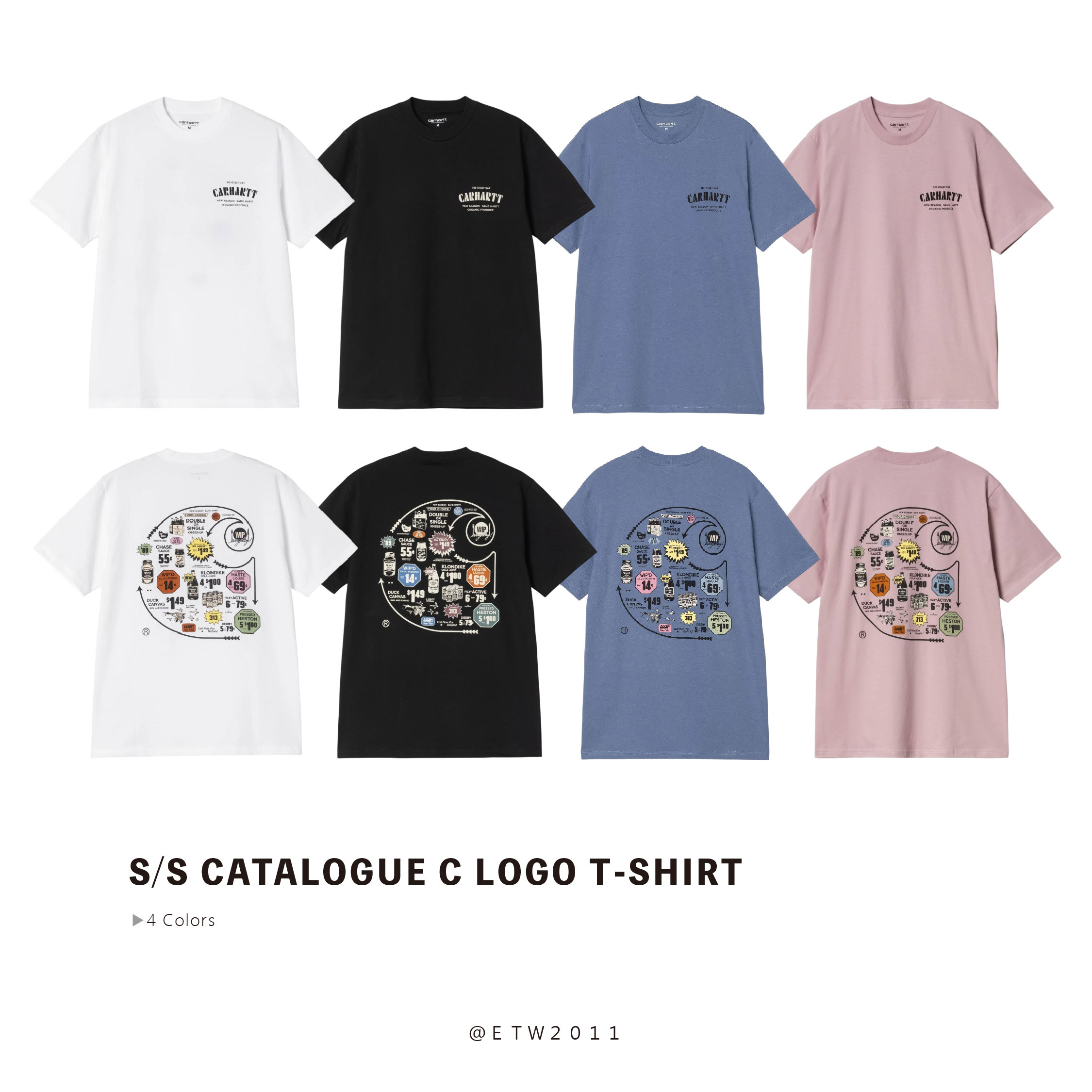 ☆ETW☆【EASY TO WEAR】CARHARTT WIP S/S Catalogue C Logo T-Shirt 標誌 C圖像 標章 短袖 短T 短TEE