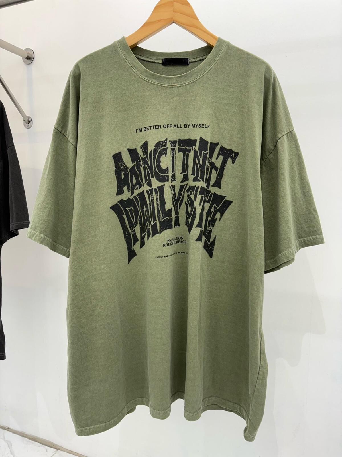 OverSize洗水英文字短袖Tee T5680