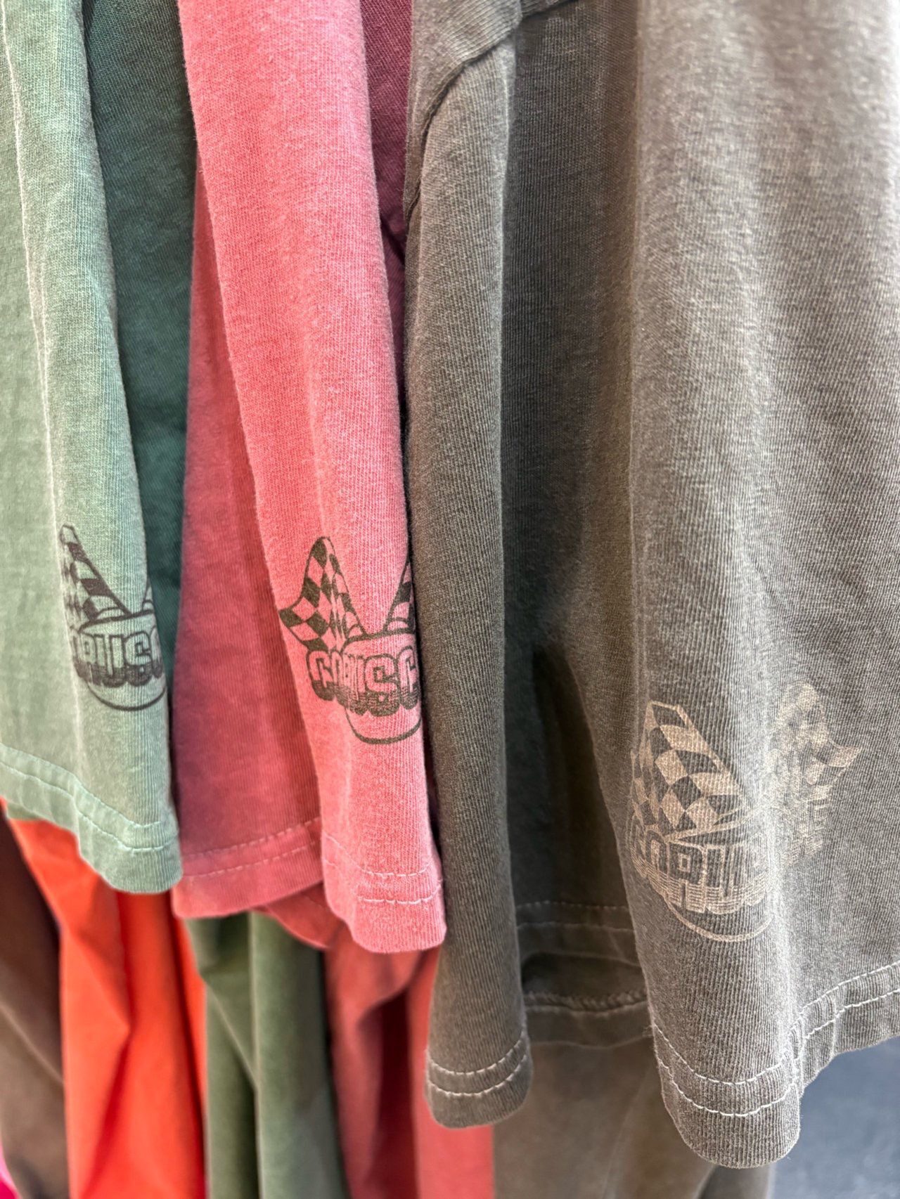 OverSize洗水英文字圖案短袖Tee T5683