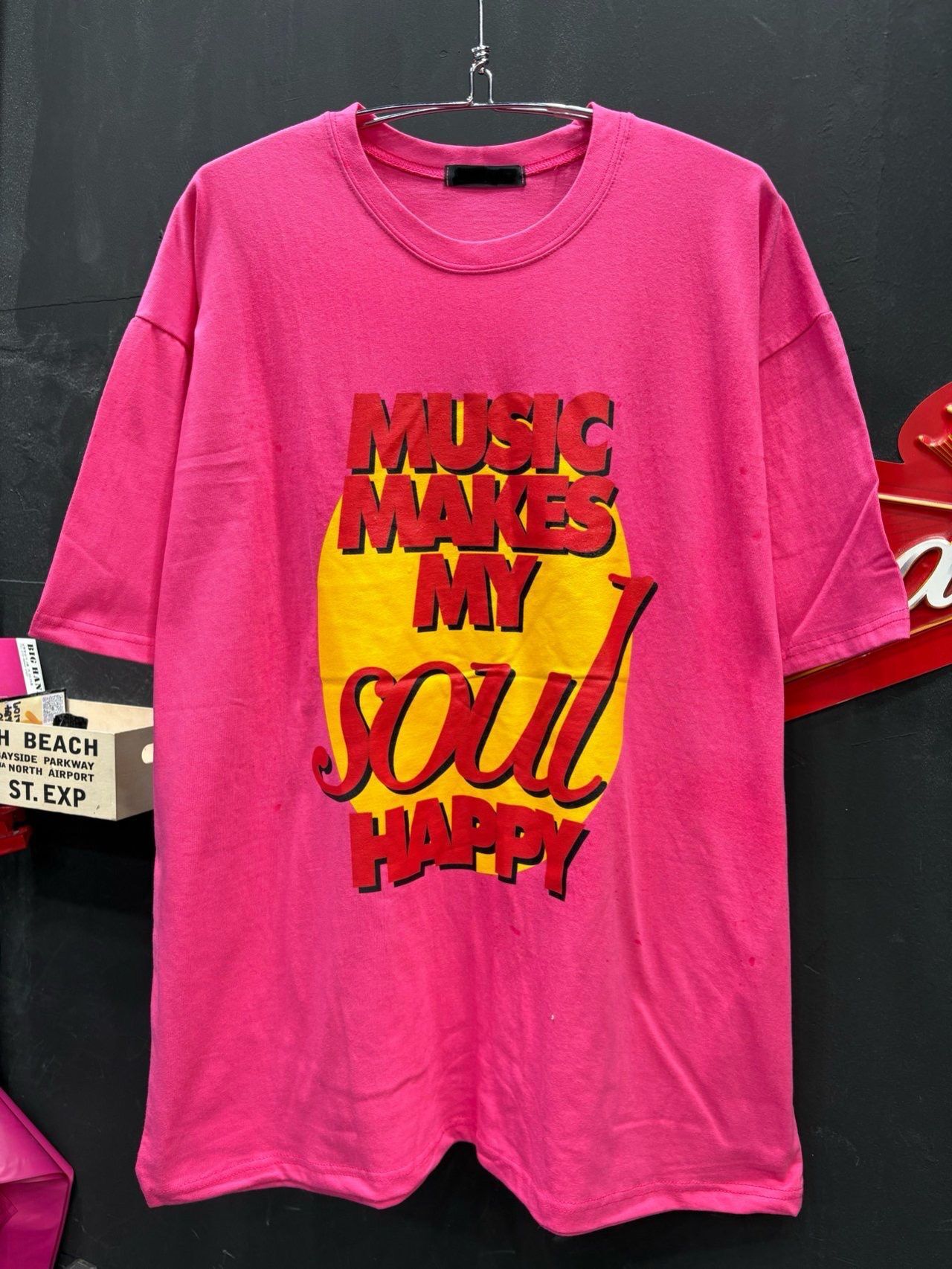 OverSize洗水英文字短袖Tee T5686