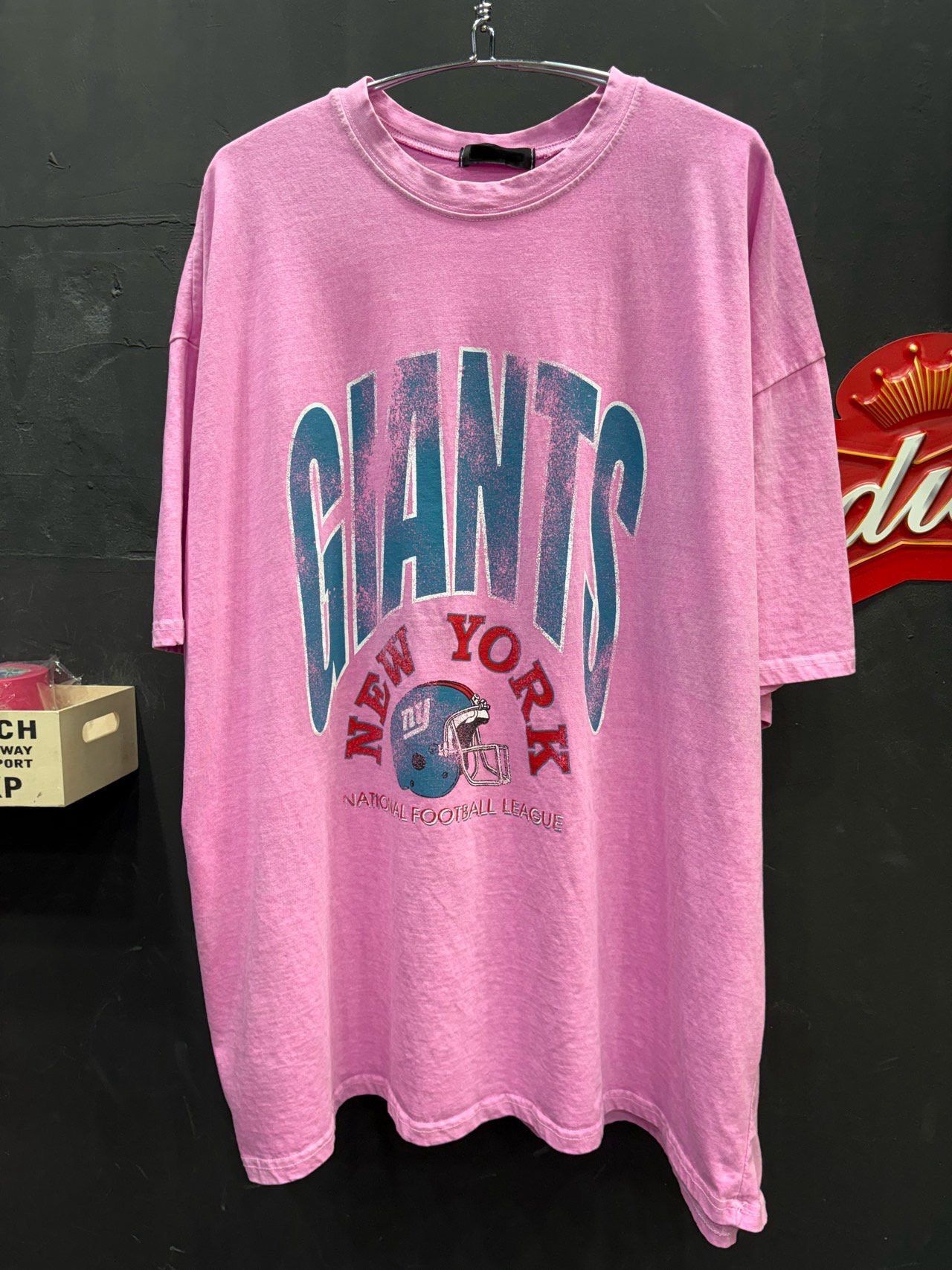 OverSize洗水英文字圖案短袖Tee T5688