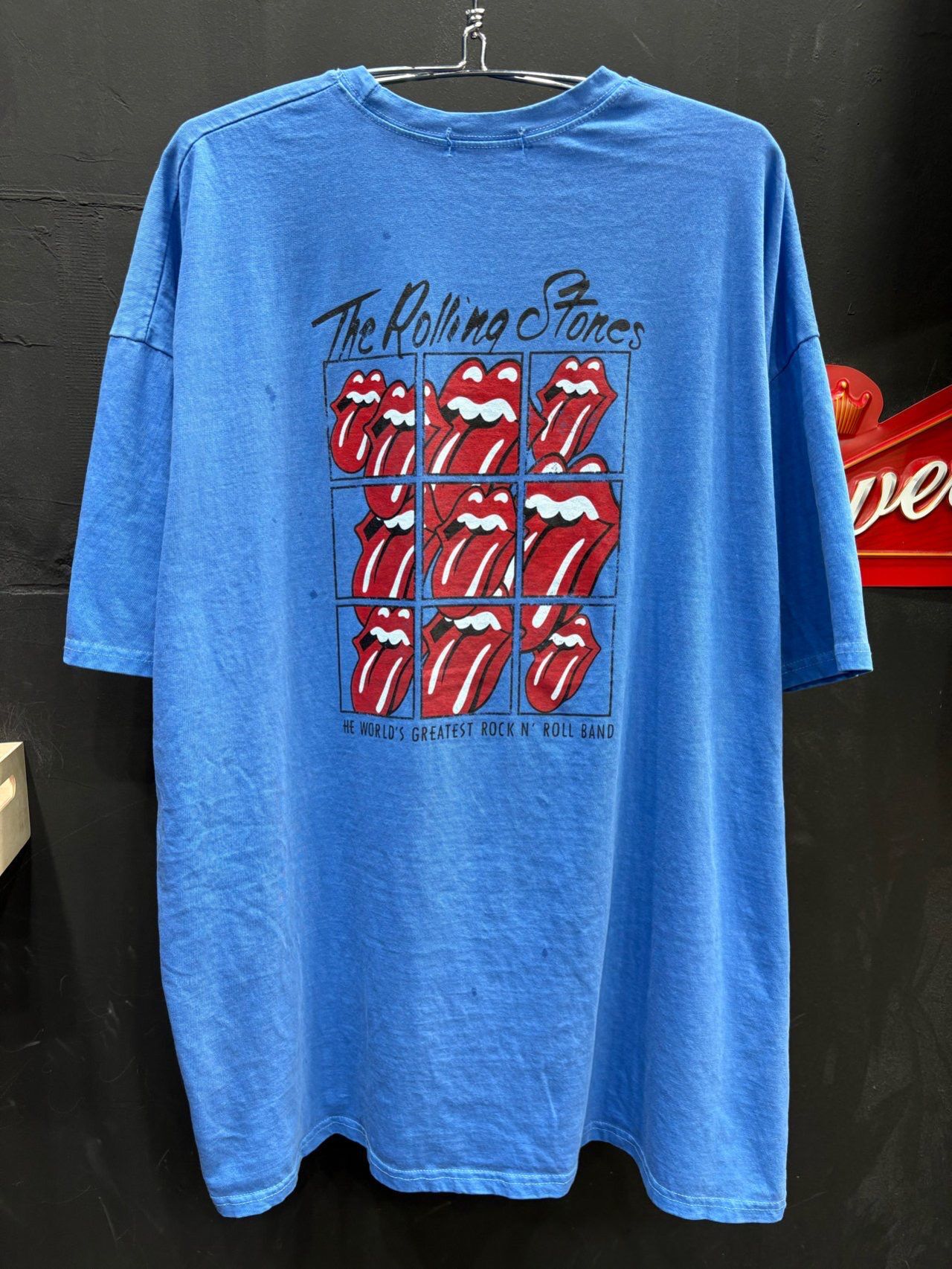 OverSize洗水英文字圖案短袖Tee T5689