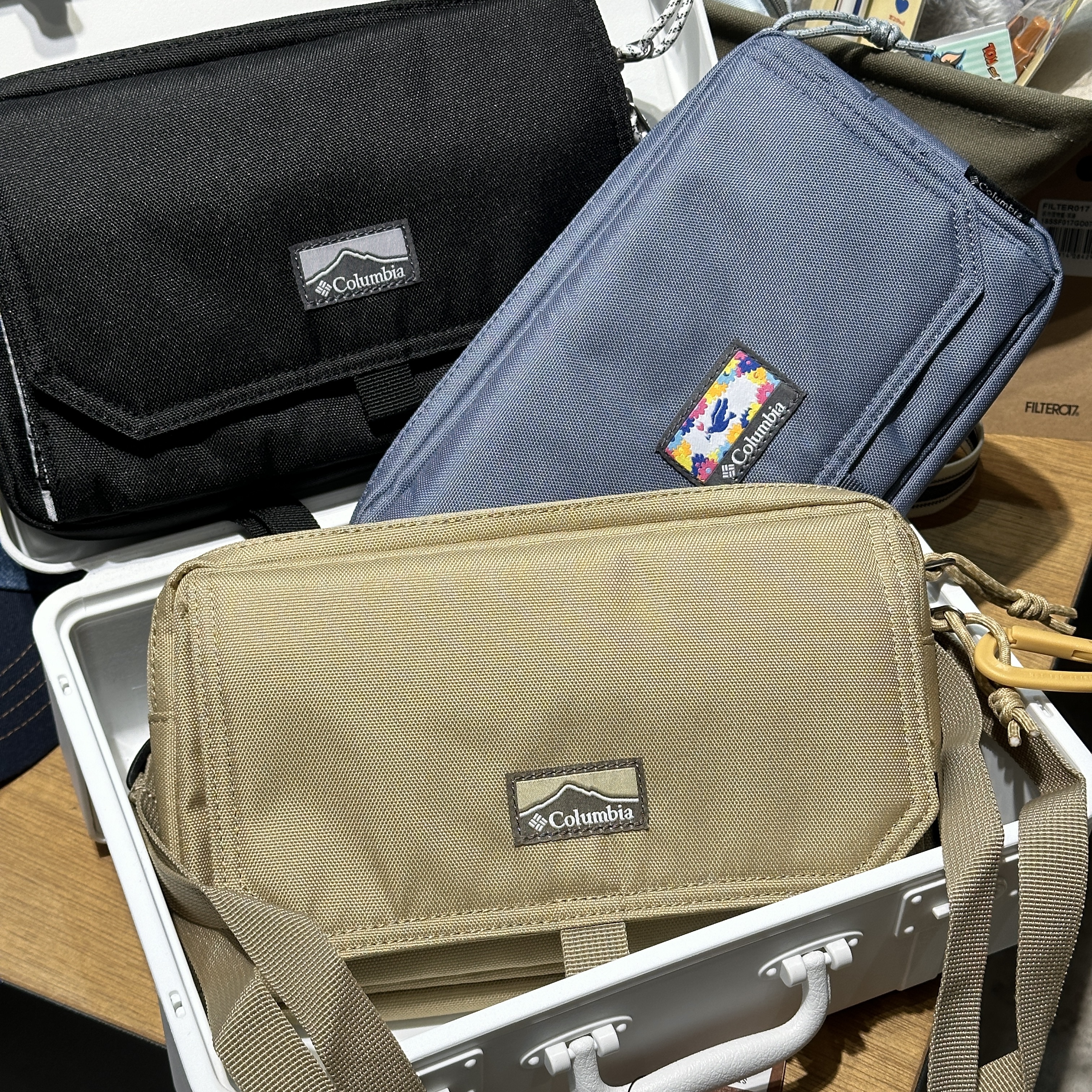 【現貨】columbia 哥倫比亞 翻蓋雙層側背包 PU8697