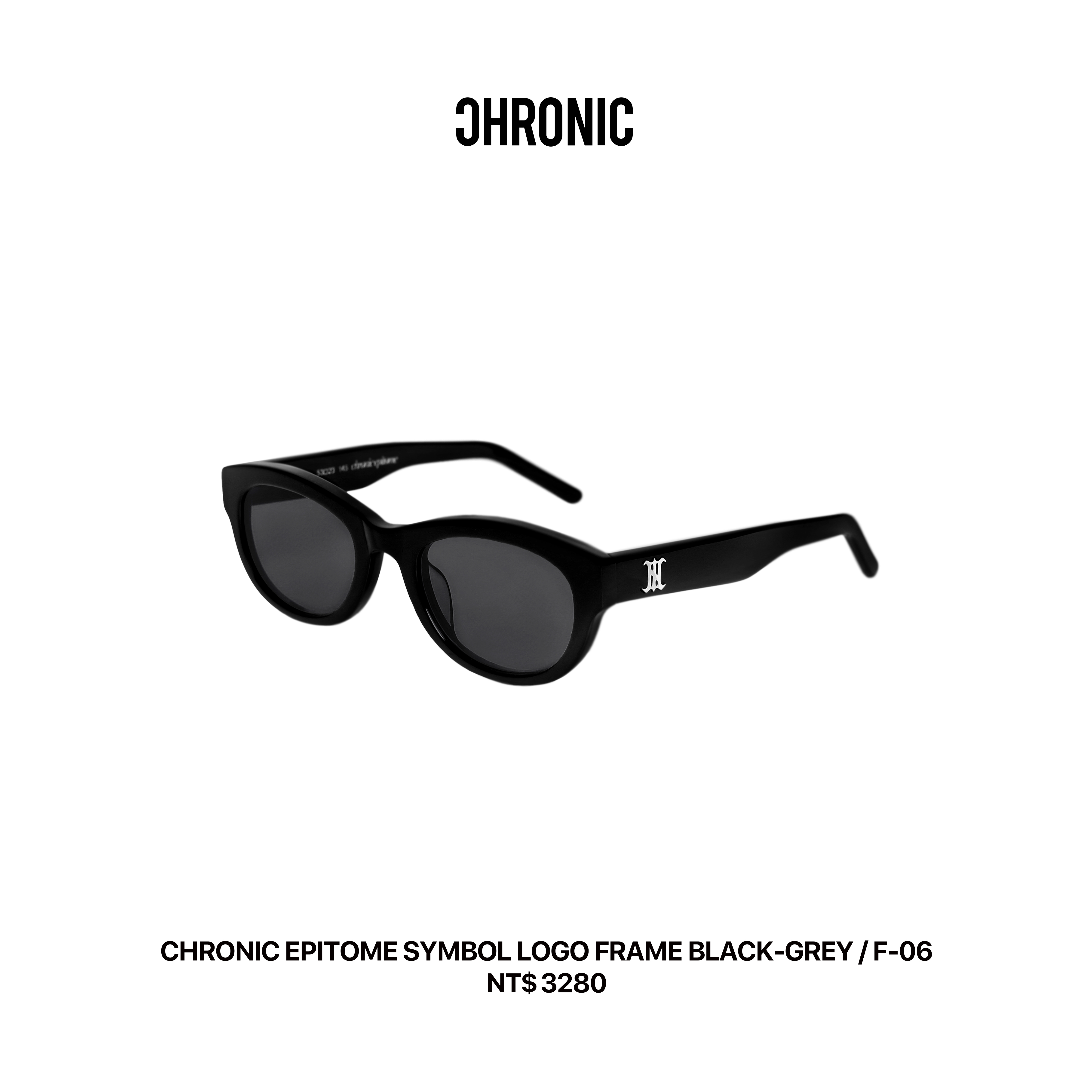 CHRONIC EPITOME SYMBOL LOGO FRAME BLACK-GREY / F-06