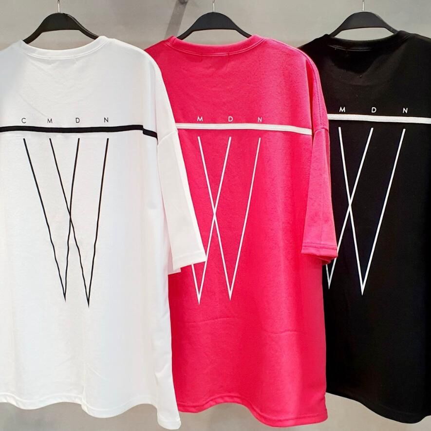 英文字圖案短袖Tee T5690