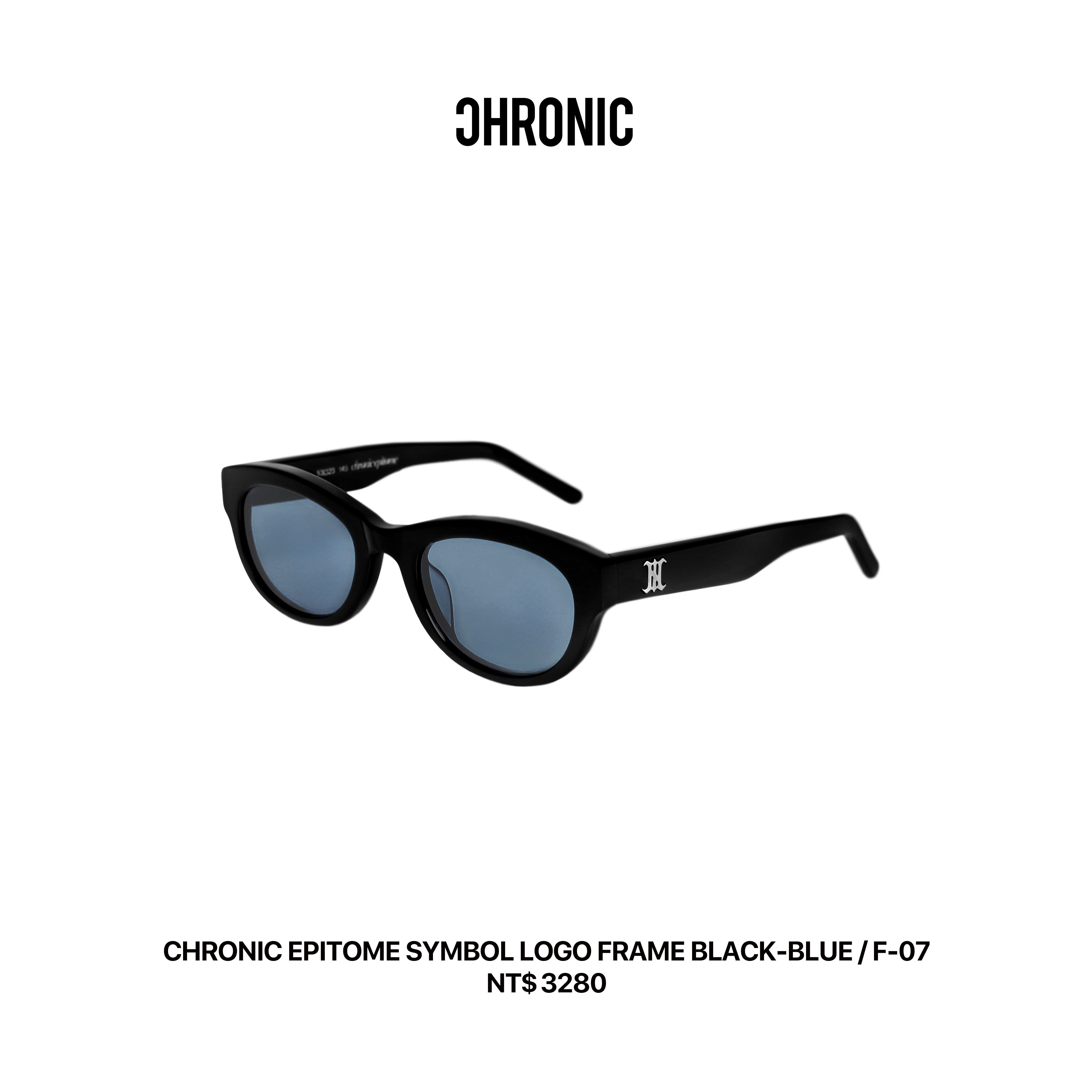 CHRONIC EPITOME SYMBOL LOGO FRAME BLACK-BLUE / F-07