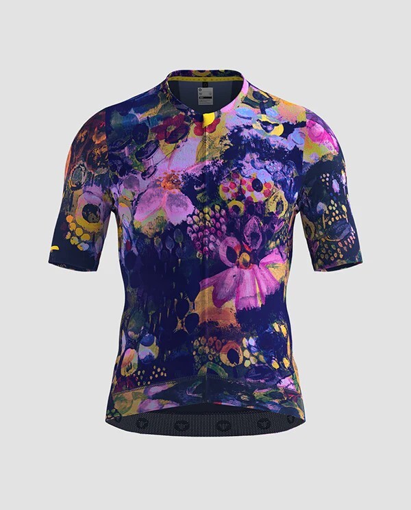 黑羊Black Sheep 男款車衣 Team SS Jersey Distressed /Midnight Flora 暗藍