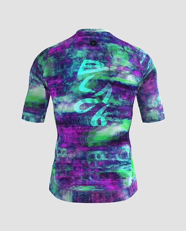 黑羊Black Sheep 男款車衣 Team SS Jersey - Distressed /Purple Ash 綠紫