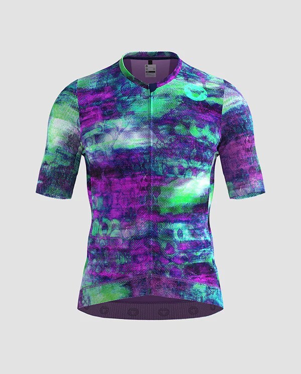 黑羊Black Sheep 男款車衣 Team SS Jersey - Distressed /Purple Ash 綠紫