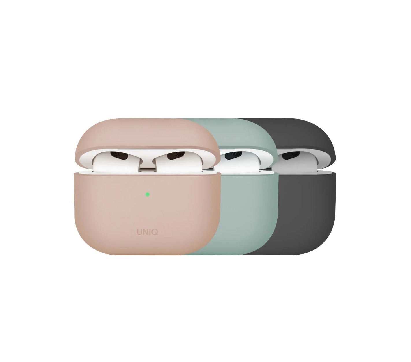 UNIQ Lino (AirPods 4) 素色簡約藍牙耳機液態矽膠保護套