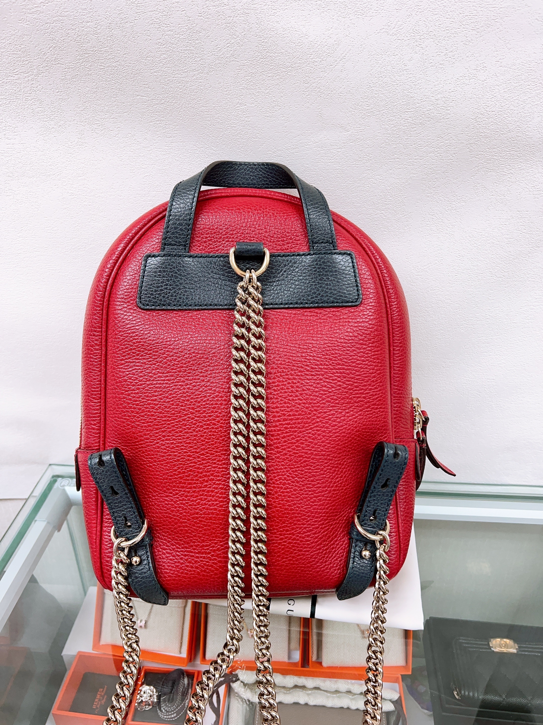 Gucci backpack (red/navy)