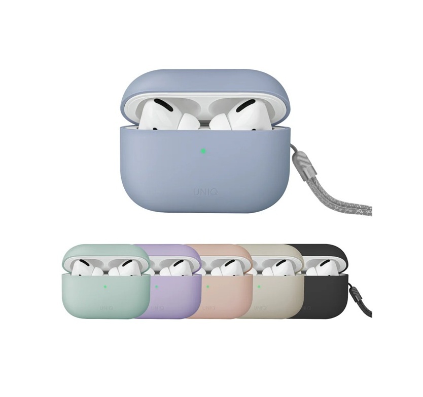 UNIQ Lino AirPods Pro 2 素色簡約藍牙耳機液態矽膠保護套
