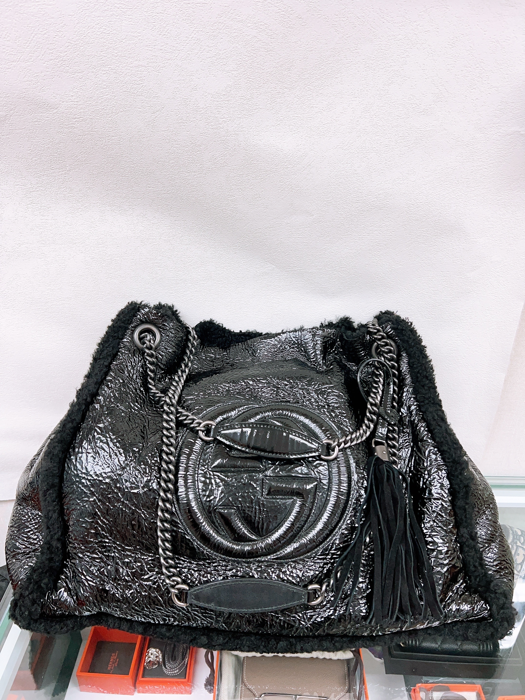 Gucci tote soho black