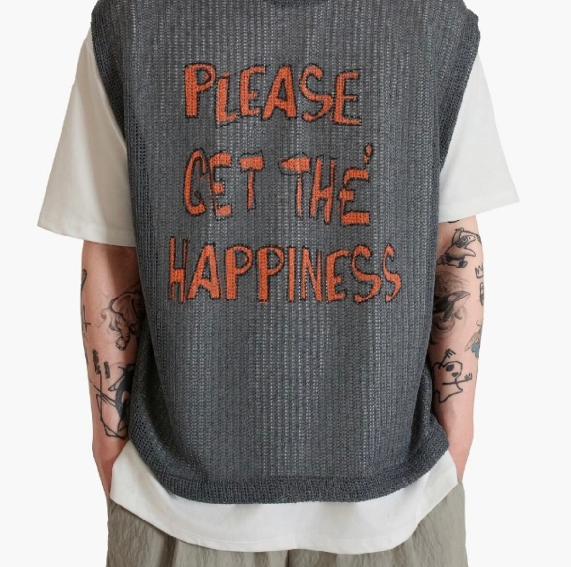 英文字背心 V1076