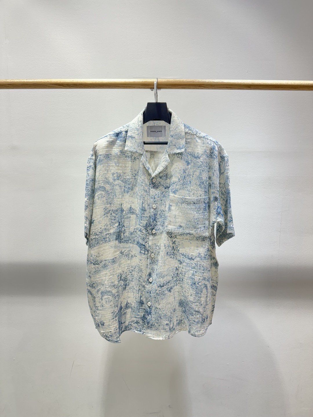 花紋短袖恤衫 C_y-109S