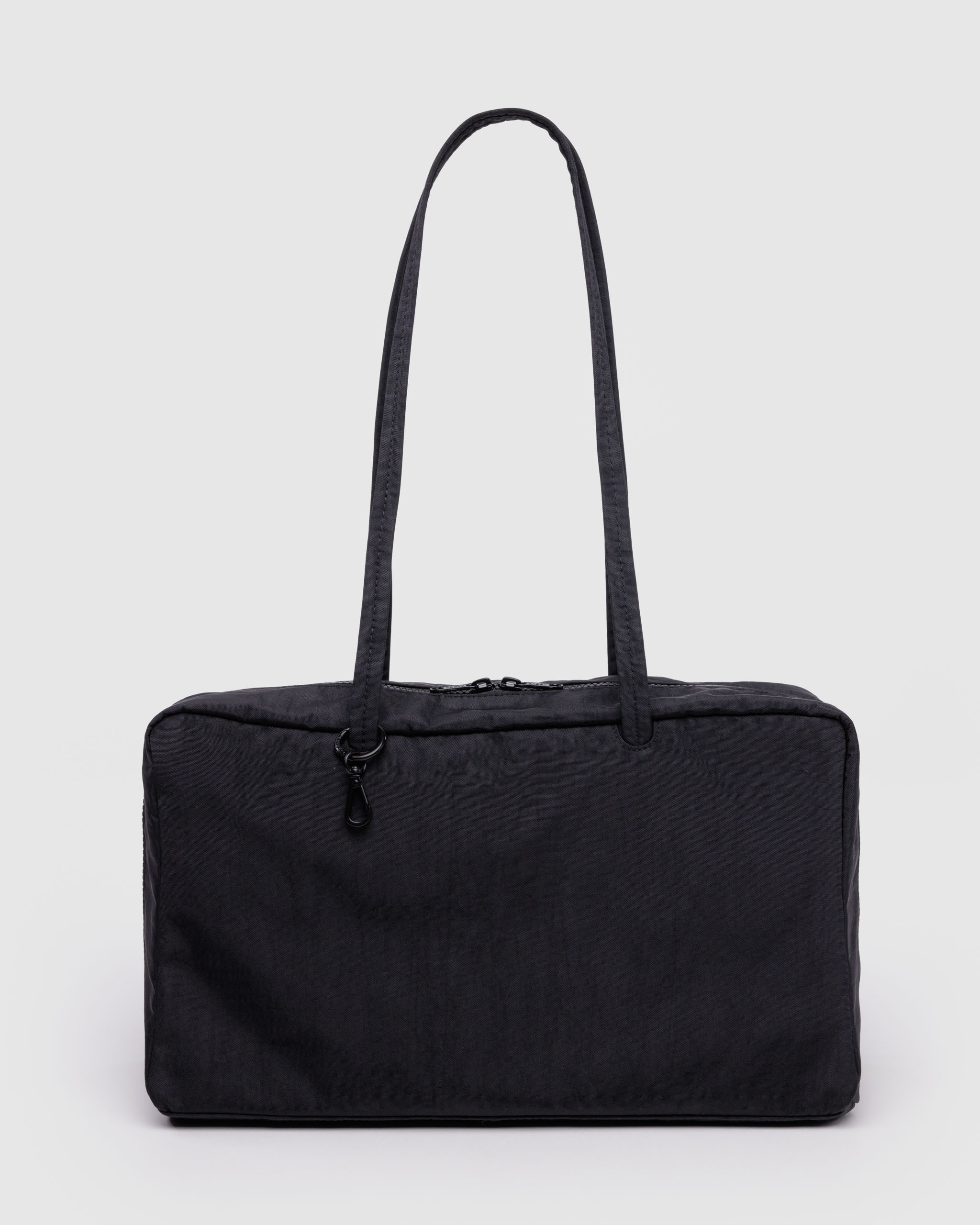 Medium Nylon Bowler Bag - Black | BAGGU