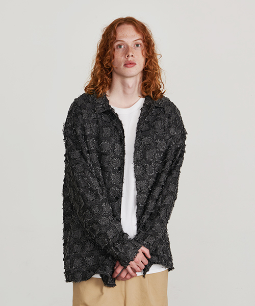 // REVO. TOKYO // Fringe Check LS Shirt