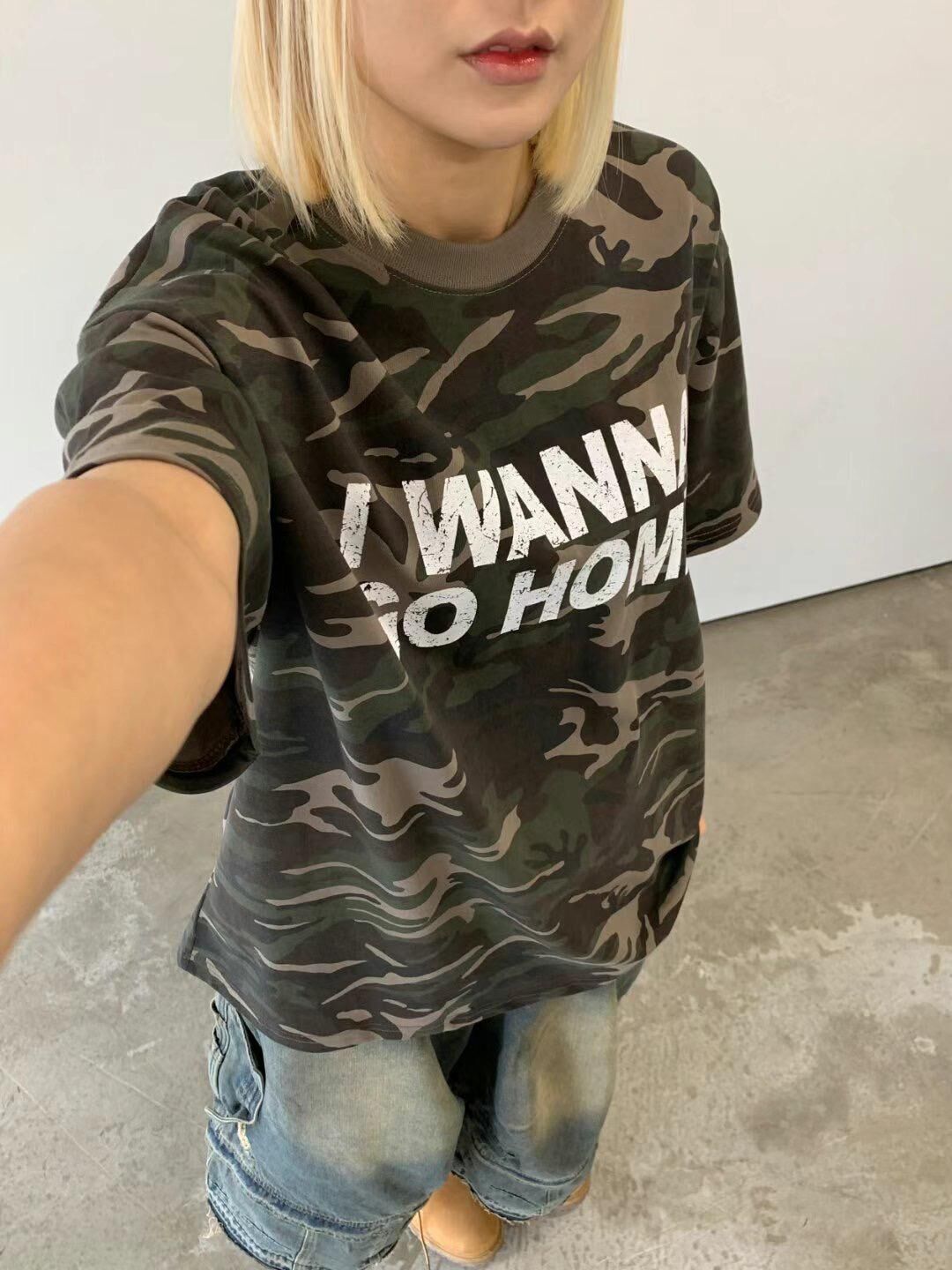 迷彩英文字短袖Tee SCOPE-097T