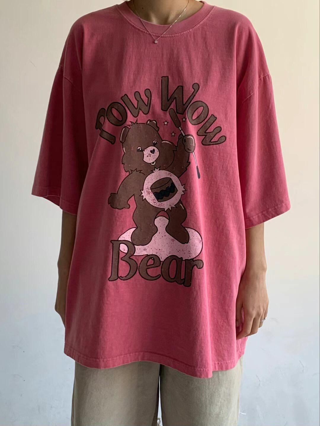 洗水熊仔圖案英文字短袖Tee SCOPE-104T