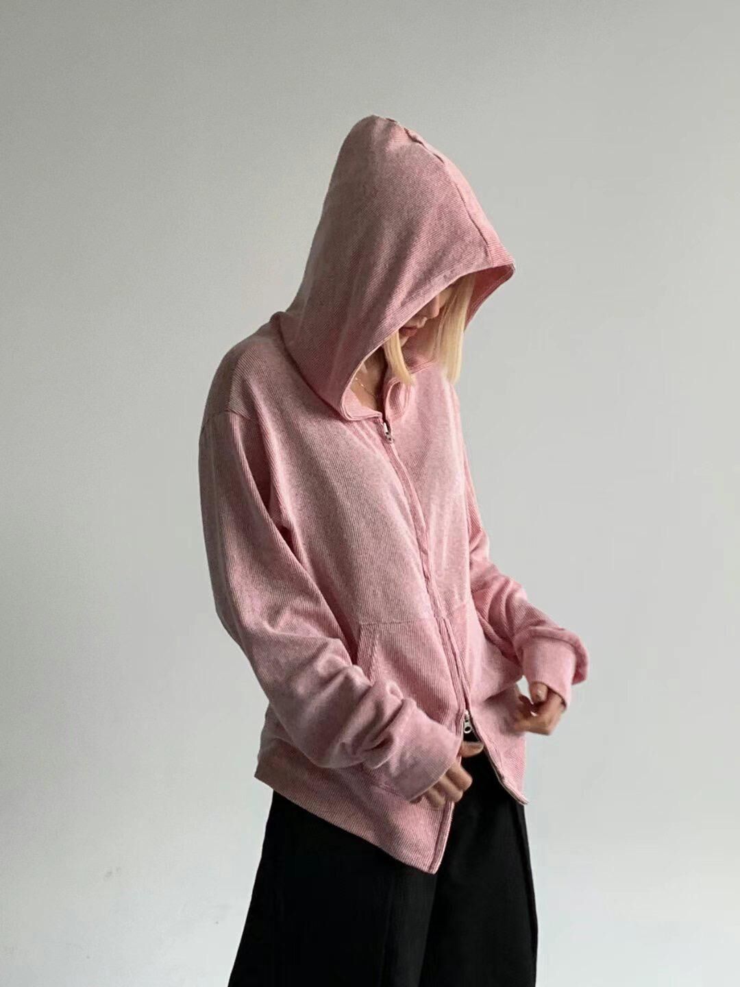 淨色連帽拉鍊外套 SCOPE-108JK