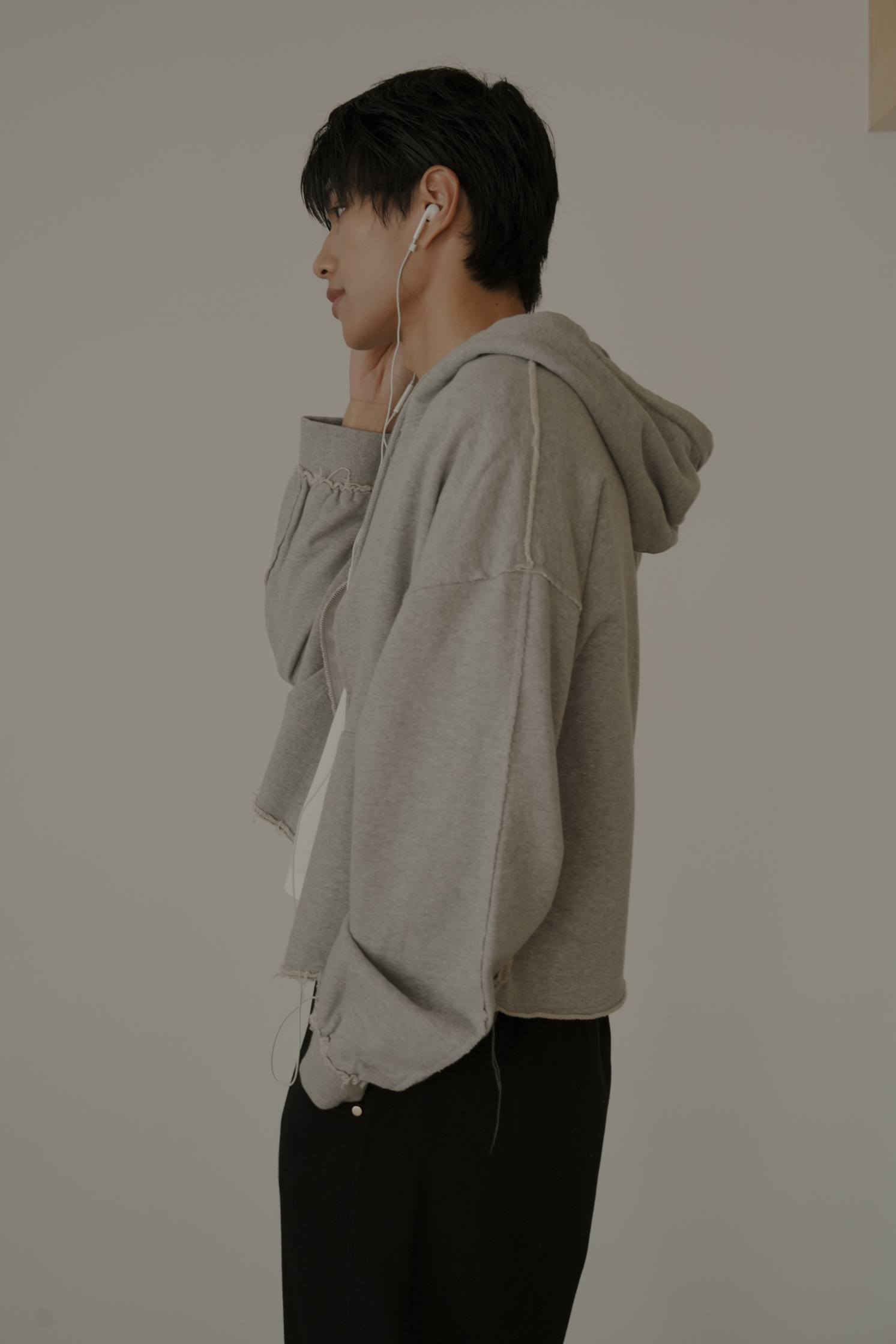 Crop Hood Zip Up #連帽外套