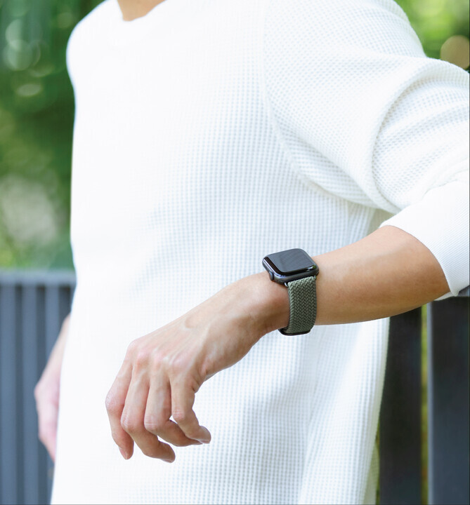 UNIQ Aspen Apple Watch 防潑水高彈力編織單圈錶帶