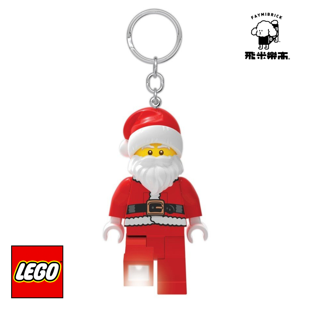 樂高 聖誕老人手電筒鑰匙圈 ｜ LED鑰匙圈  系列 ｜ 飛米樂高專賣店