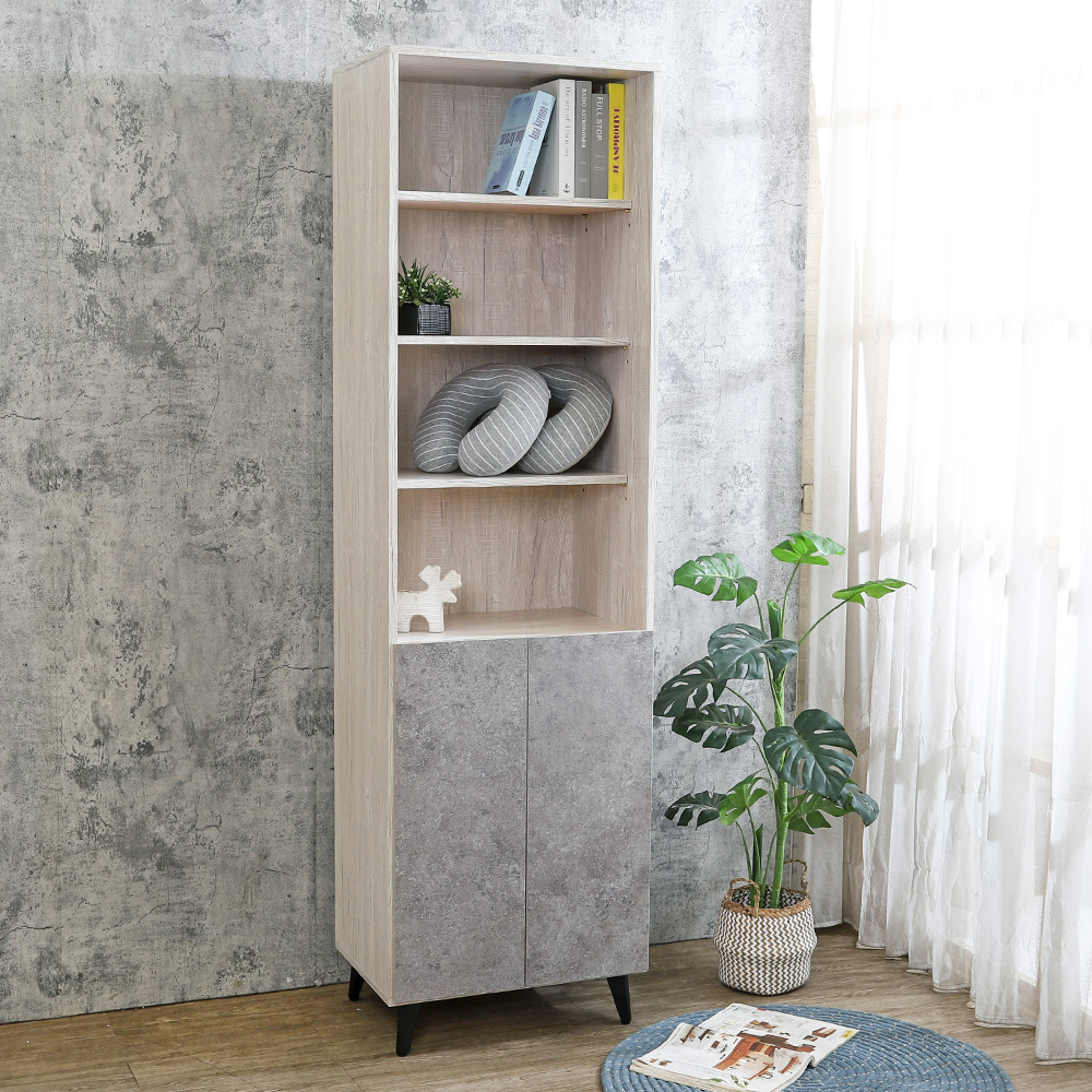 出清-哈爾1.9尺工業風開放式多層收納衣櫃/置物邊櫃/展示書櫃/玄關收納櫃