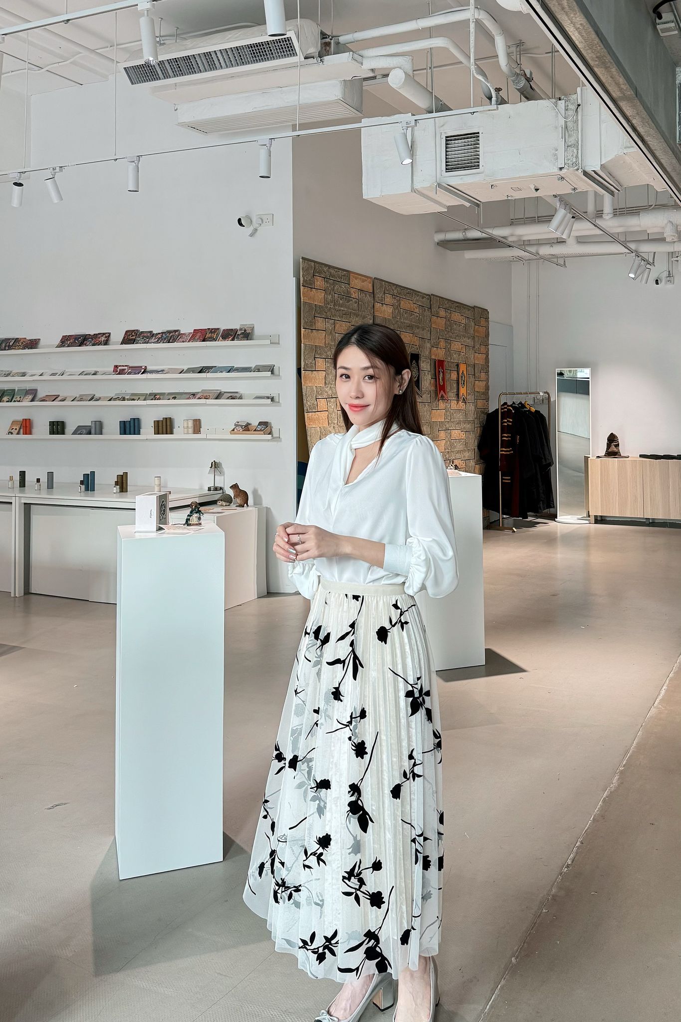 SK#6997 🤍半透明剪影雙面裙