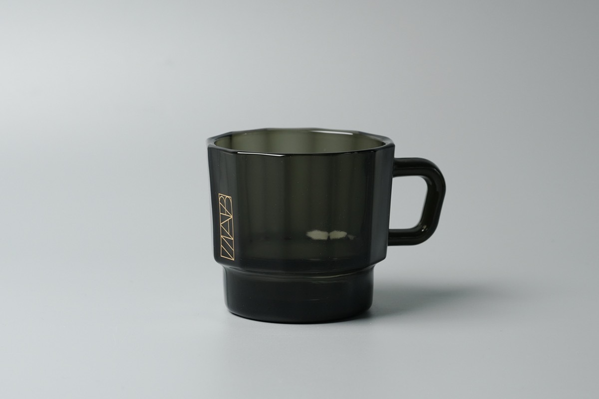 【 LAB.003 x HMM 原創設計 手工咖啡玻璃杯 - 森林綠黑 】