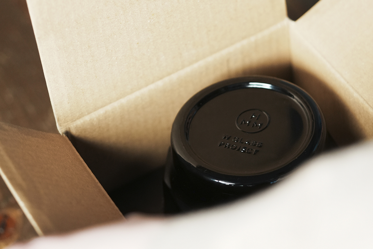 【 LAB.003 x HMM 原創設計 手工咖啡玻璃杯 - 森林綠黑 】