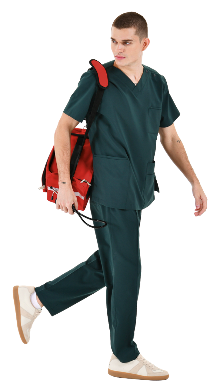240207AA_男女通用刷手服(森林墨綠)