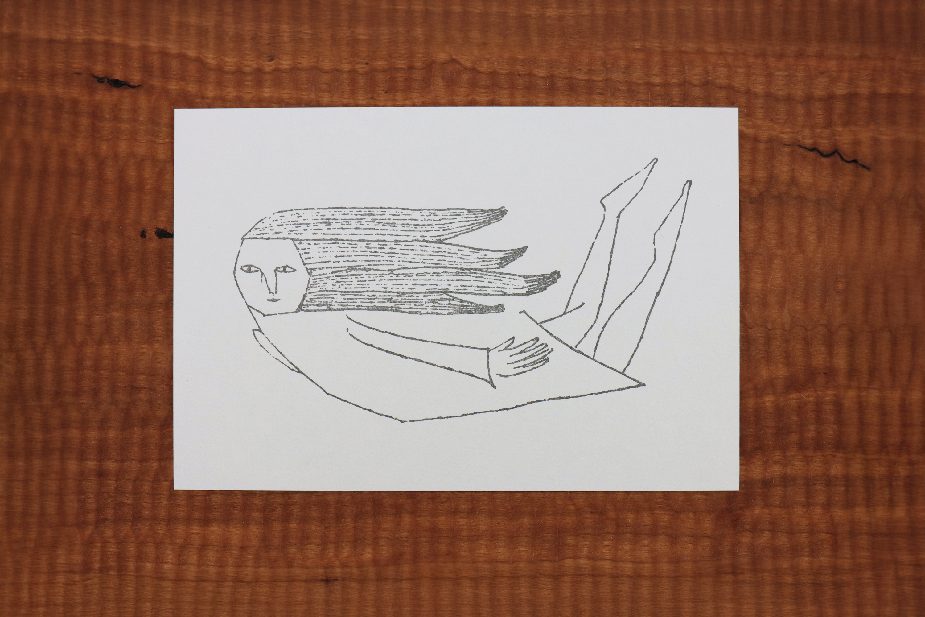 minä perhonen｜黑白明信片