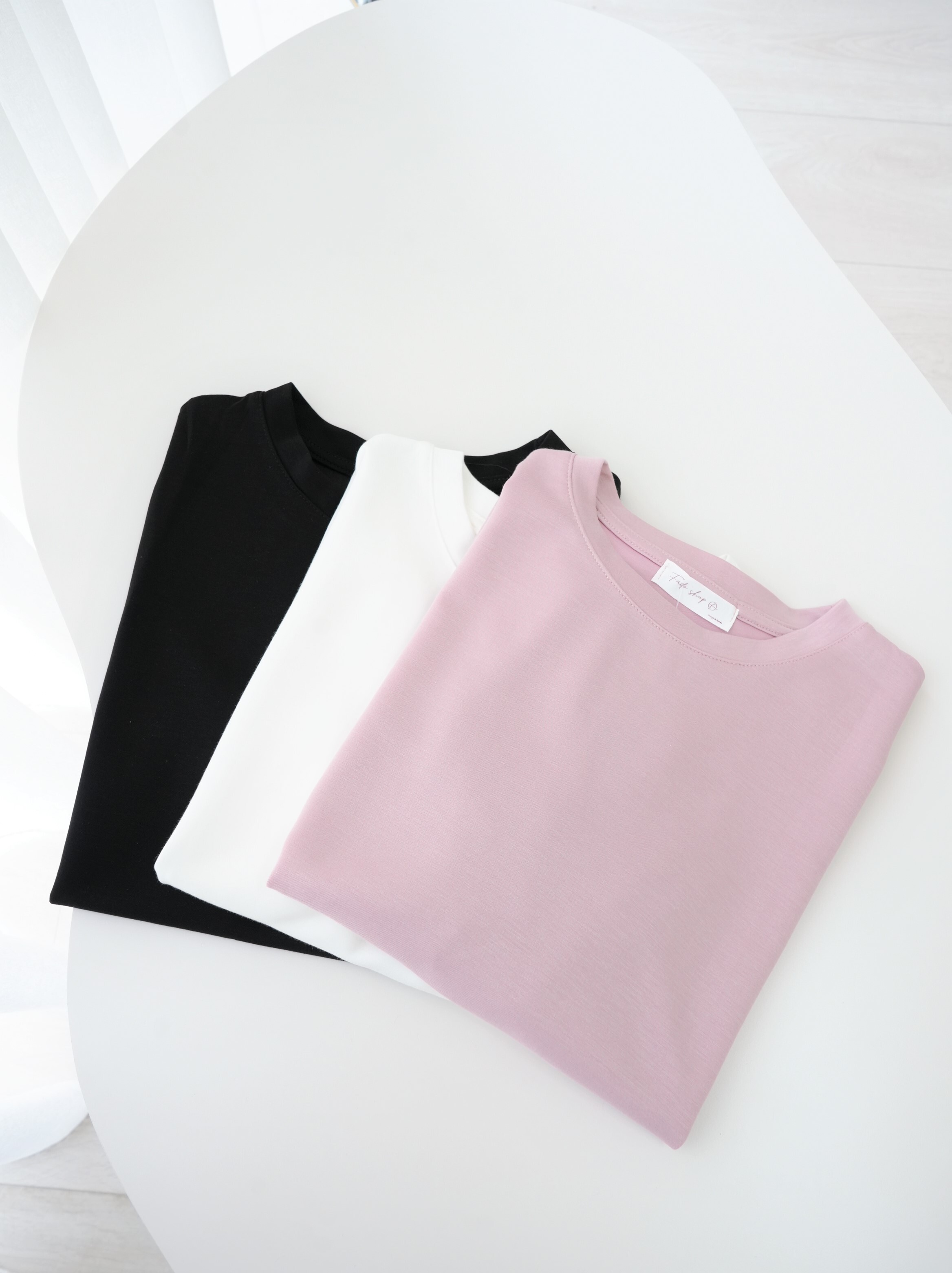 法朵Fado shop｜圓領空氣綿素面Tee 021B050 六色