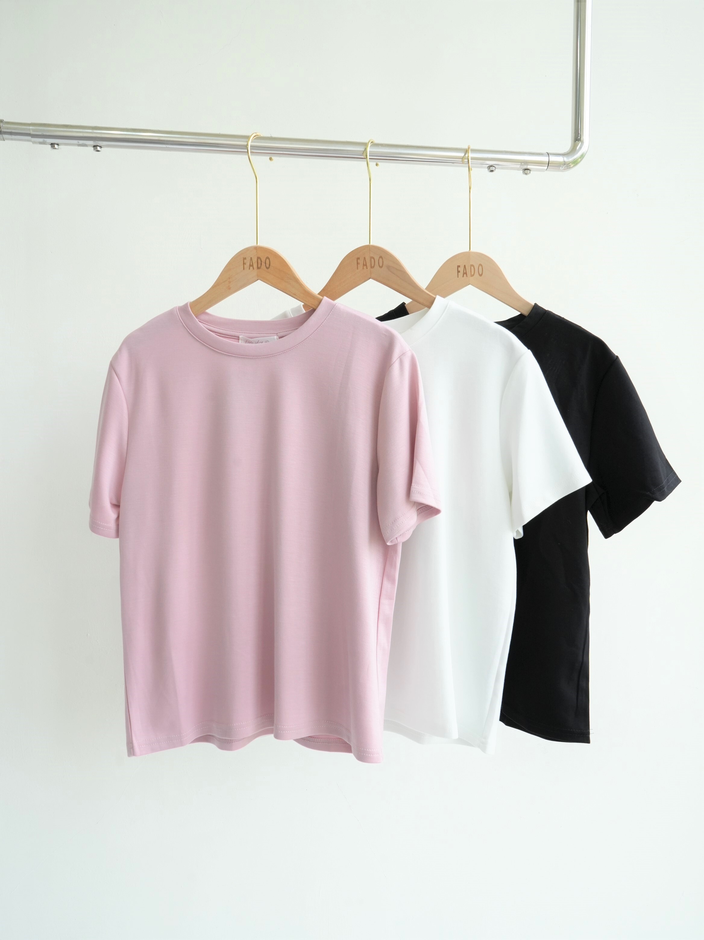 法朵Fado shop｜圓領空氣綿素面Tee 021B050 六色