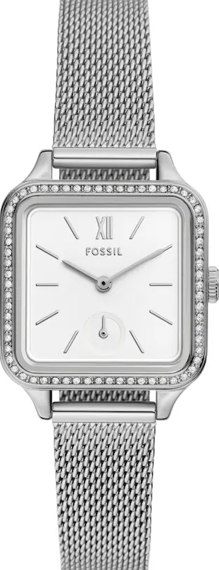 萬年鐘錶 - Fossi  時尚  Colleen 燦銀魅影晶鑽米蘭錶帶女錶 BQ3970 錶徑28MM