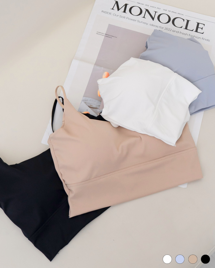 厚杯UPUP超彈力冰絲一字美背小可愛