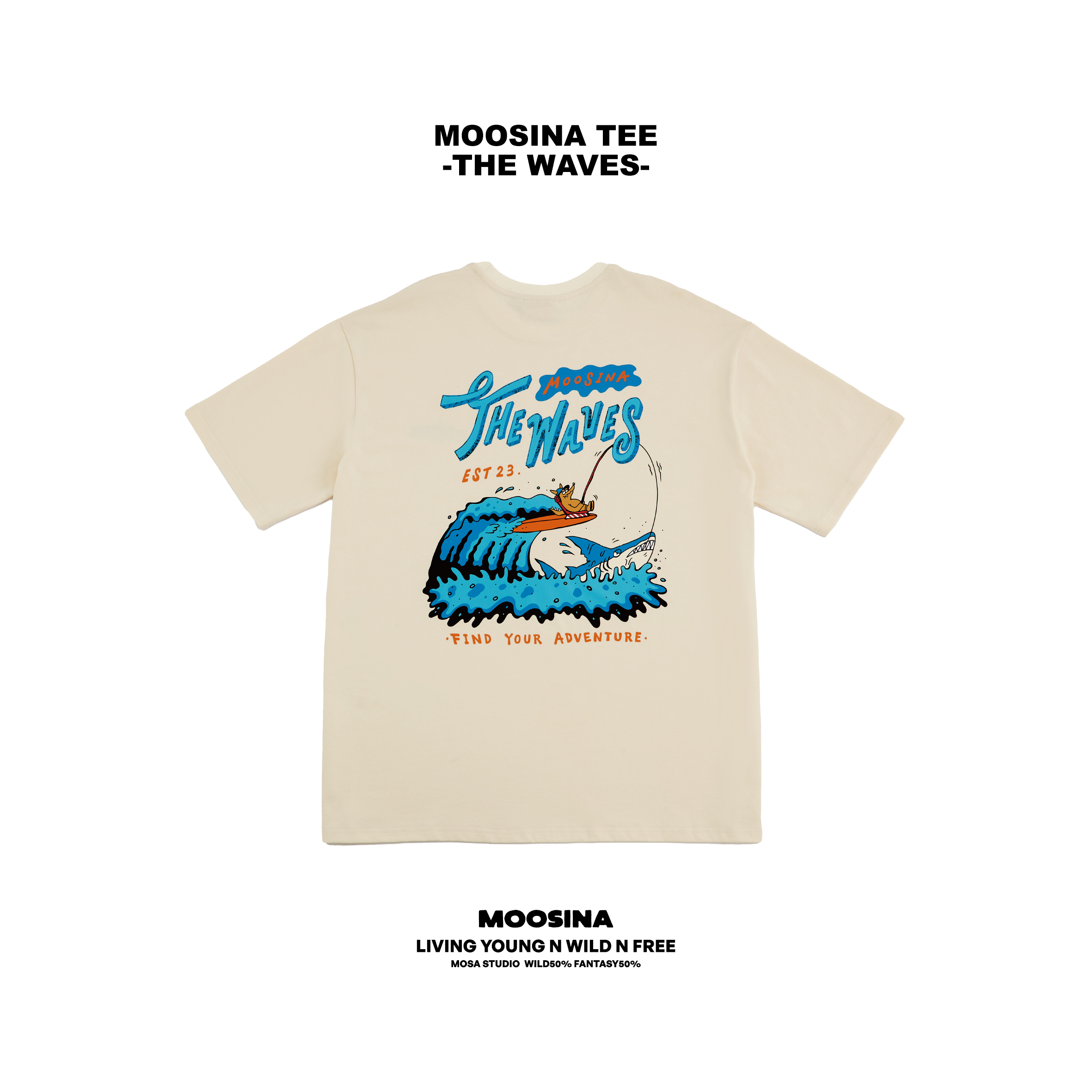 MOOSINA TEE – THE WAVES