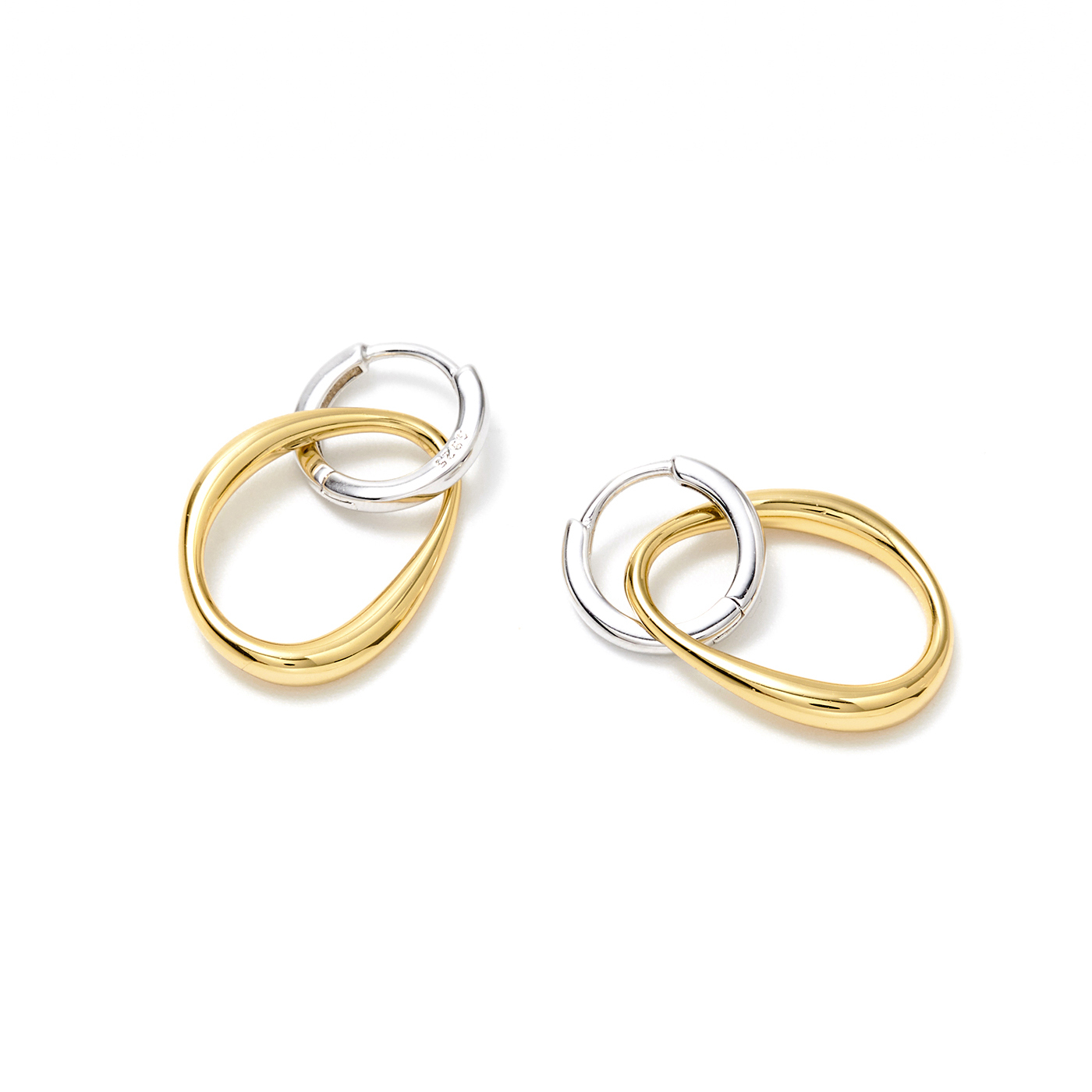 平價飾品,銀針,撞色,幾何,耳環