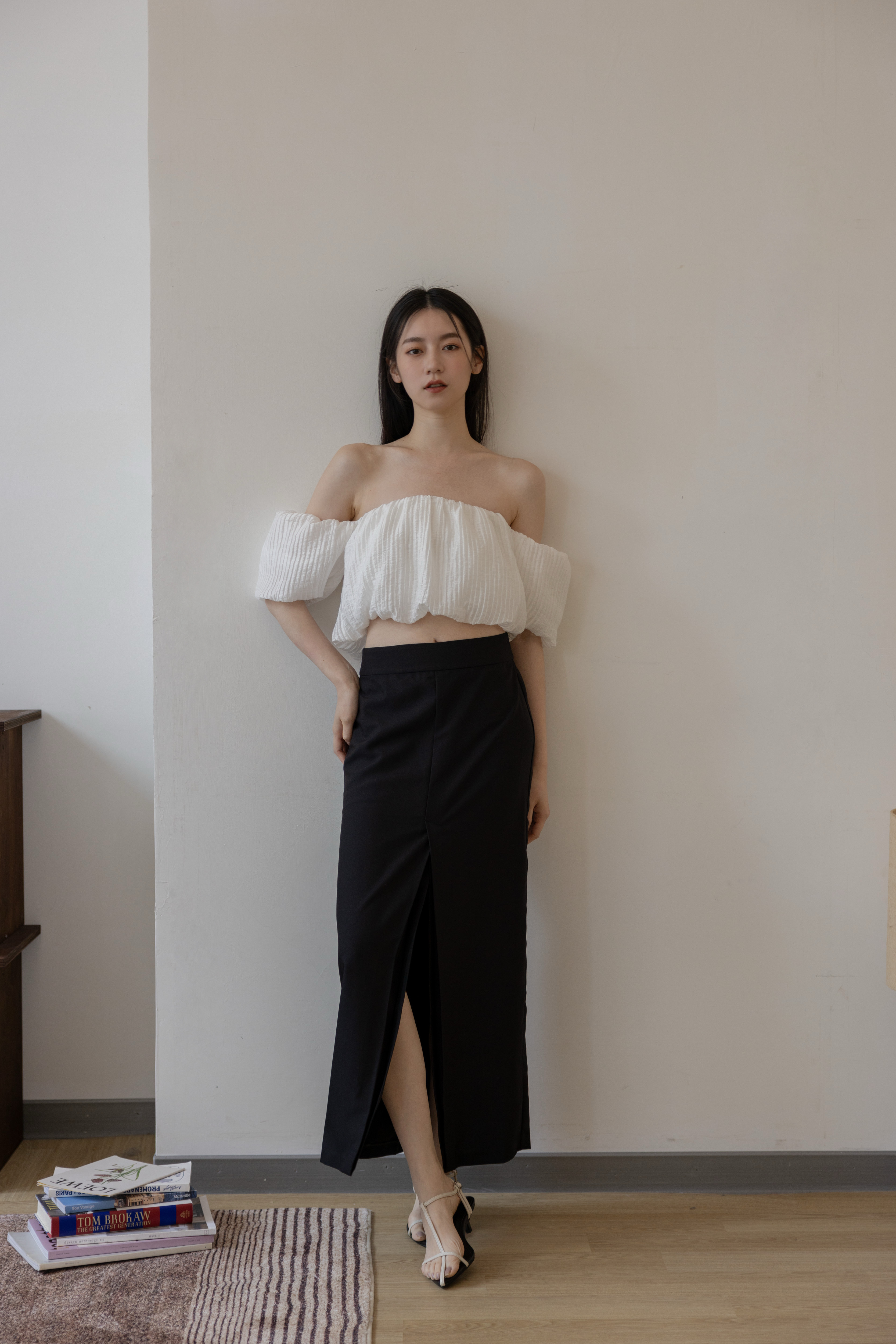 【ISSA聯名】妳瘦了！西料開衩裙