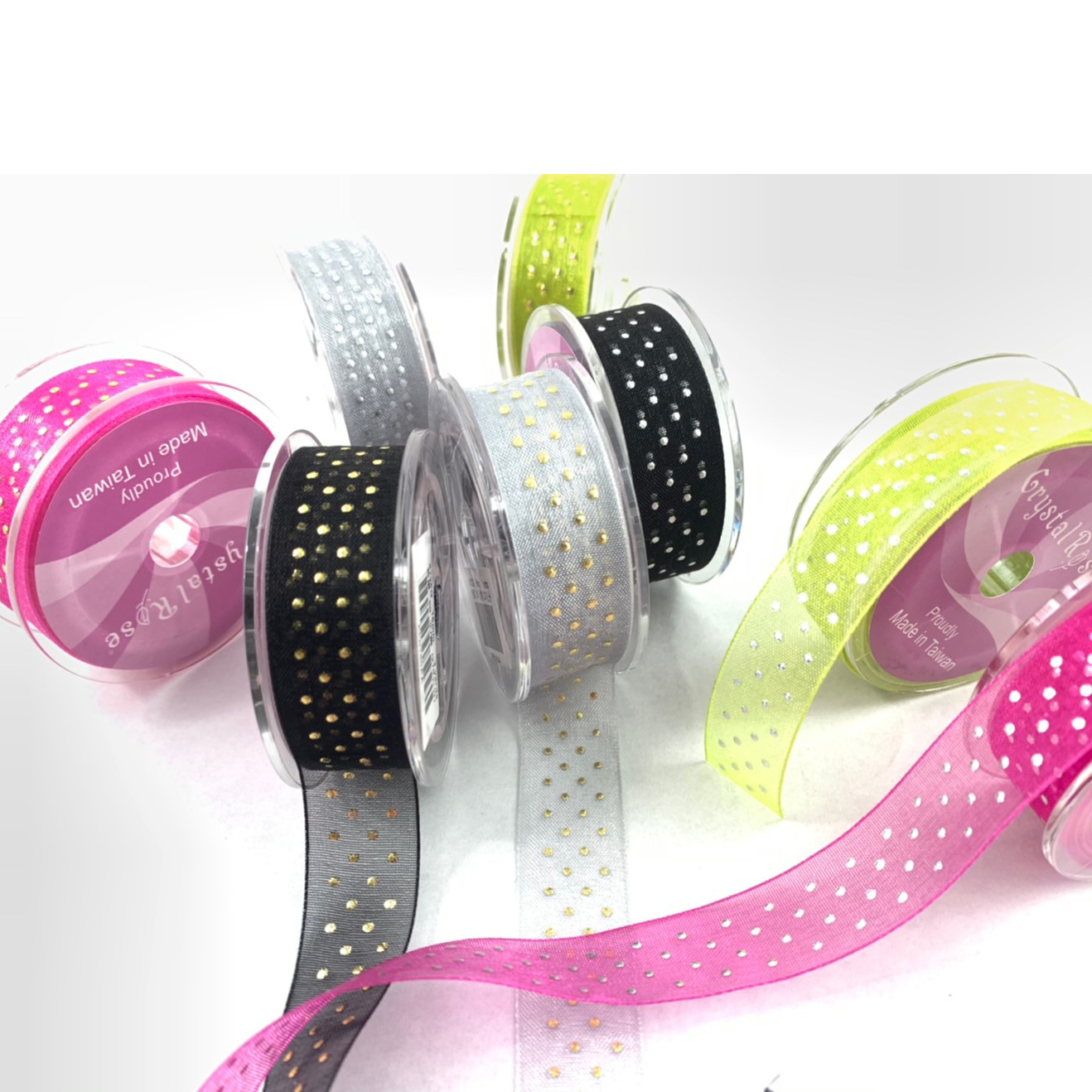 金銀點點雪紗緞帶禮盒/8入