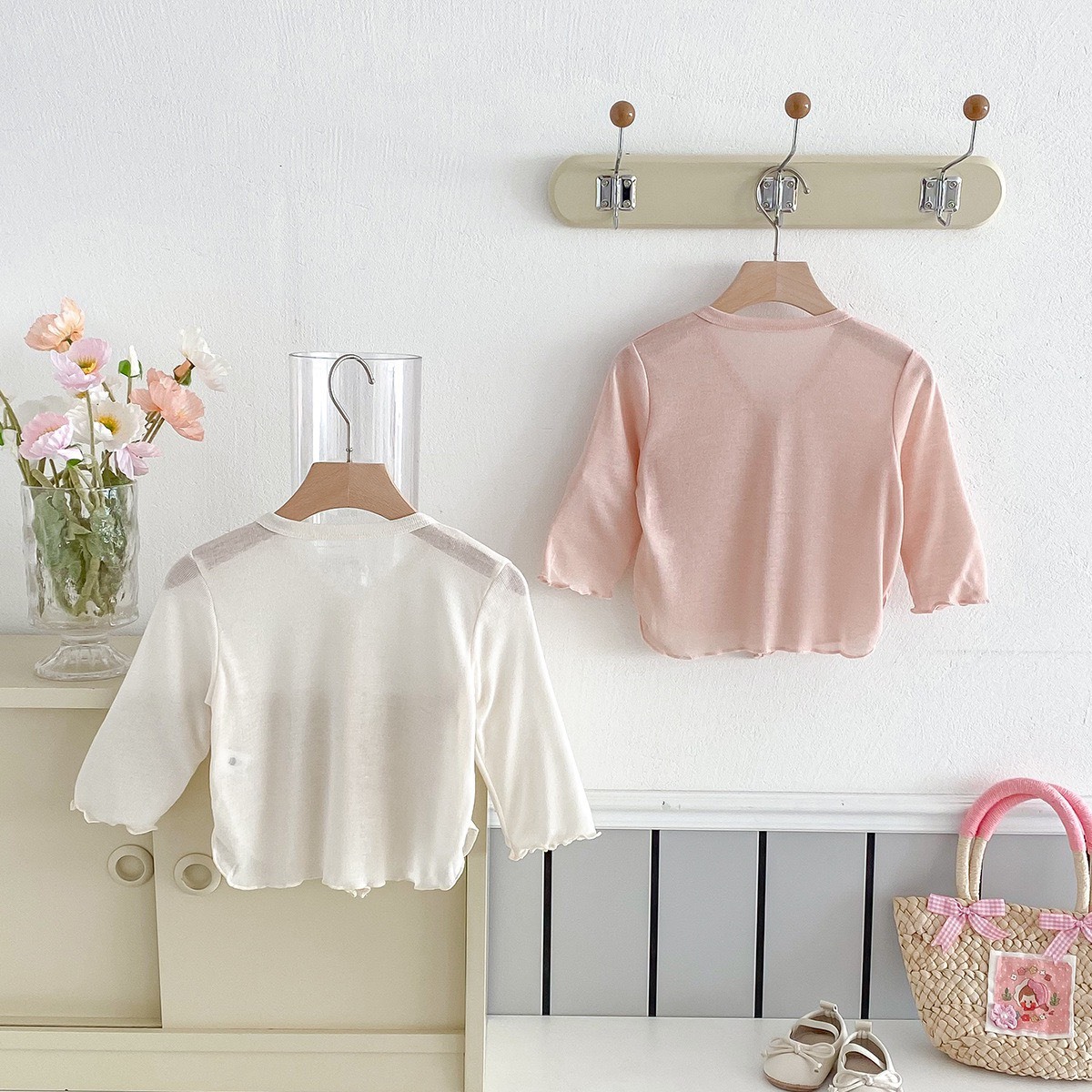 蝴蝶結薄款防曬外套