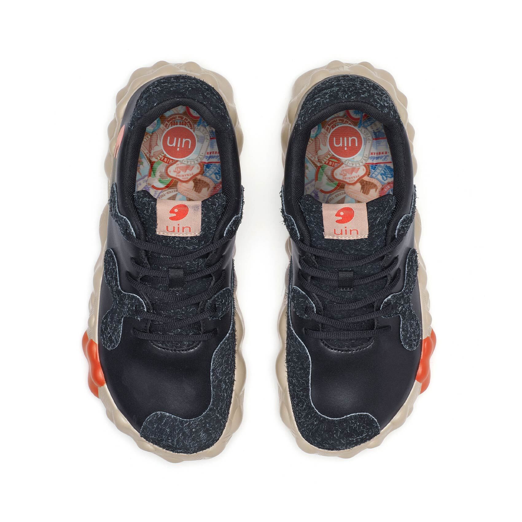 【Uin】西班牙設計原創 ｜ 菲格拉斯1 曜石黑  女鞋 彩繪鞋 休閒鞋 懶人鞋