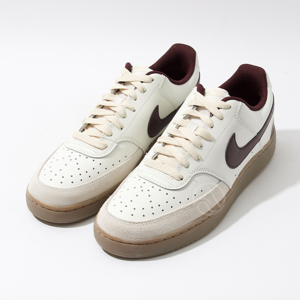 Nike Court Vision Low 男 米白酒紅 低筒 復古 板鞋 穿搭 運動 休閒鞋 HV2530-101